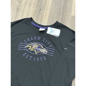 NFL‎ Nike Ladies Ravens Football Cropped Sweatshirt Size Medium NWT
